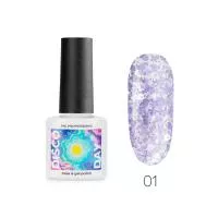 Гель-лак Disco day с цветной слюдой №1 лавандовый мохито, TNL Professional, (6 мл)