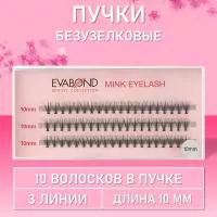 EVABOND Пучки безузелковые 10 волосков, 10мм