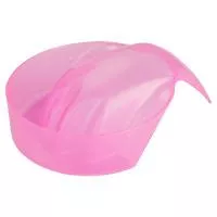 Ванночка для маникюра фигурная [Б] (02 Розовая с блестками)