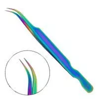 Пинцет «Charme Zone» (Шарм Зон) изогнутый мультиколор